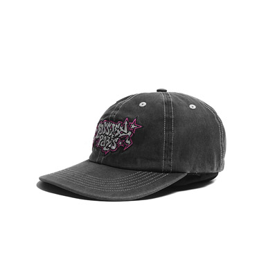 RASSVET(ラスベート)/ 6 PANEL CAP SAND BRUSHED TWILL WASHED -BLACK-