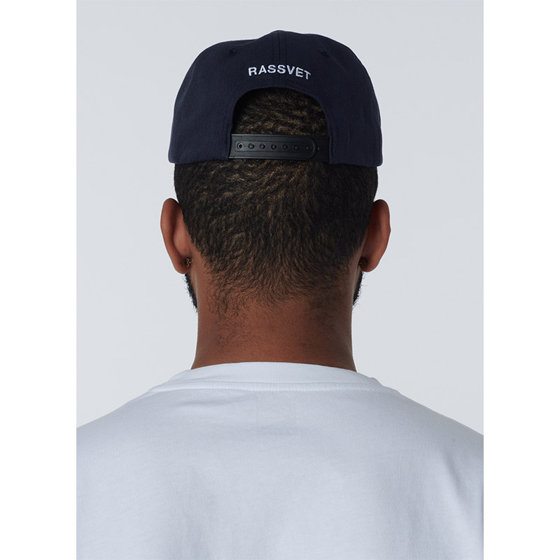RASSVET(ラスベート)/ 5 PANEL CAP CHINO TWILL LIGHT WASH -NAVY-