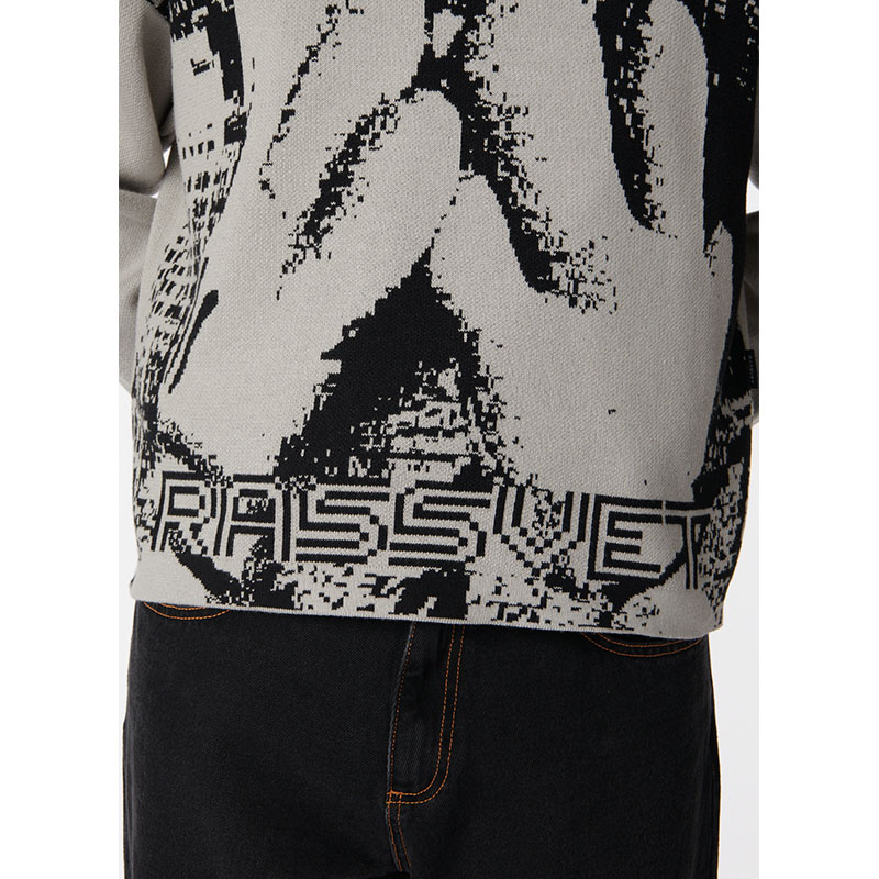 RASSVET(ラスベート)/ CAPTEK SWEATER KNIT -GREY-