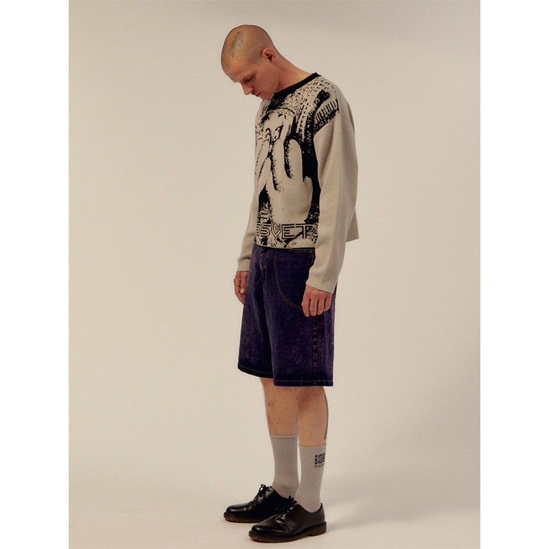 RASSVET(ラスベート)/ CAPTEK SWEATER KNIT -GREY-