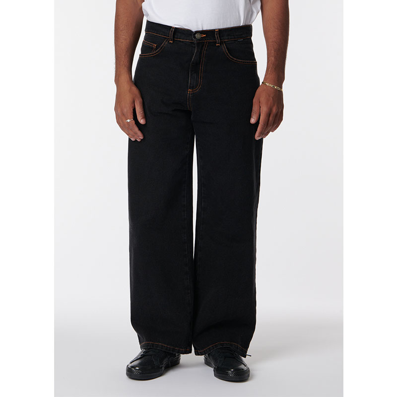 RASSVET(ラスベート)/ BAGGY DENIM PANTS -BLACK-