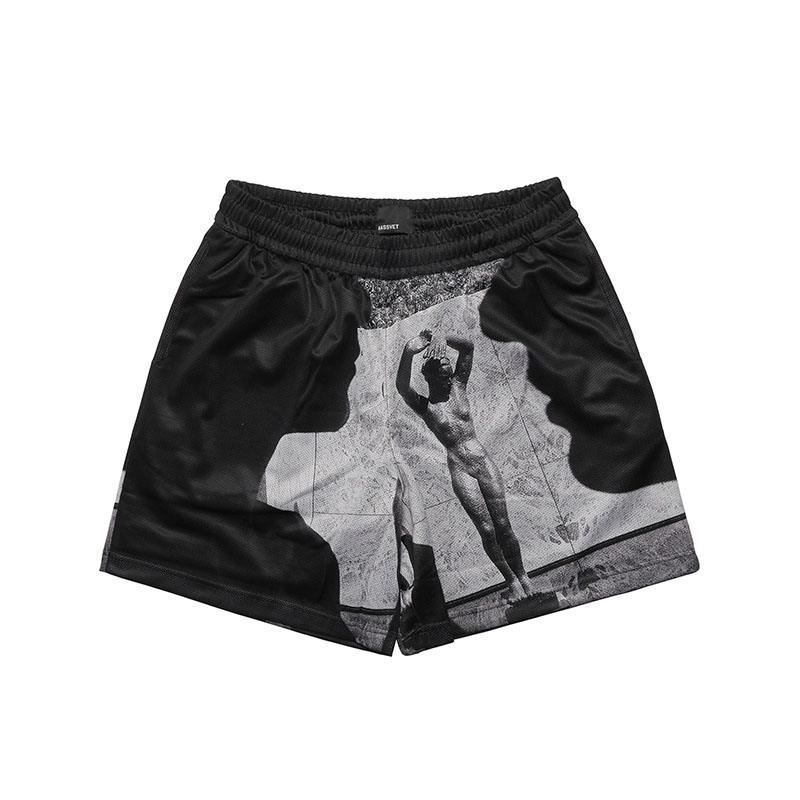 RASSVET(ラスベート)/ LA MELANCOLIA STATUE SHORTS -BLACK-