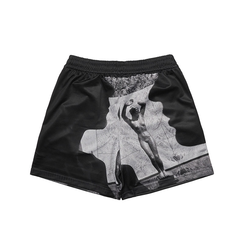 RASSVET(ラスベート)/ LA MELANCOLIA STATUE SHORTS -BLACK-