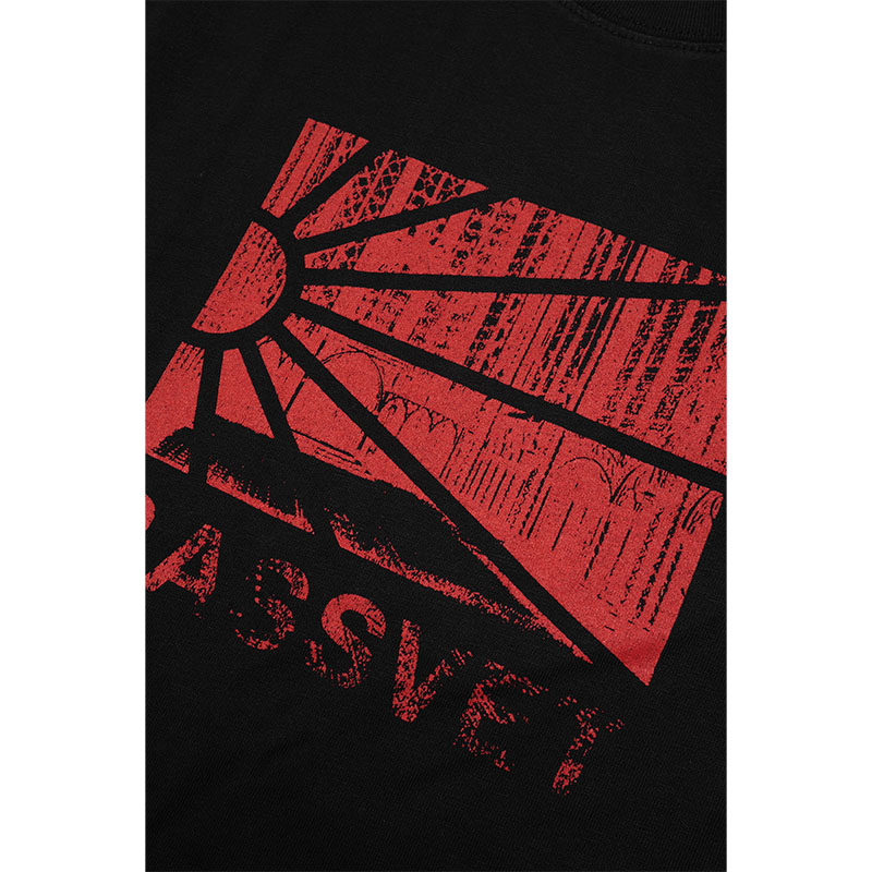 RASSVET(ラスベート)/ RAY LOGO T-SHIRT -BLACK-