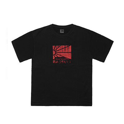 RASSVET(ラスベート)/ RAY LOGO T-SHIRT -BLACK-