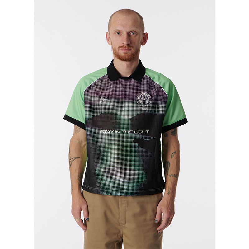 RASSVET(ラスベート)/ RASSVET F.C FOOTBALL JERSEY -LIME GREEN-