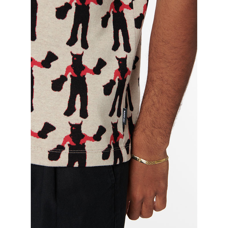 RASSVET(ラスベート)/ DEVIL JACQUARD T-SHIRT -OFF WHITE-