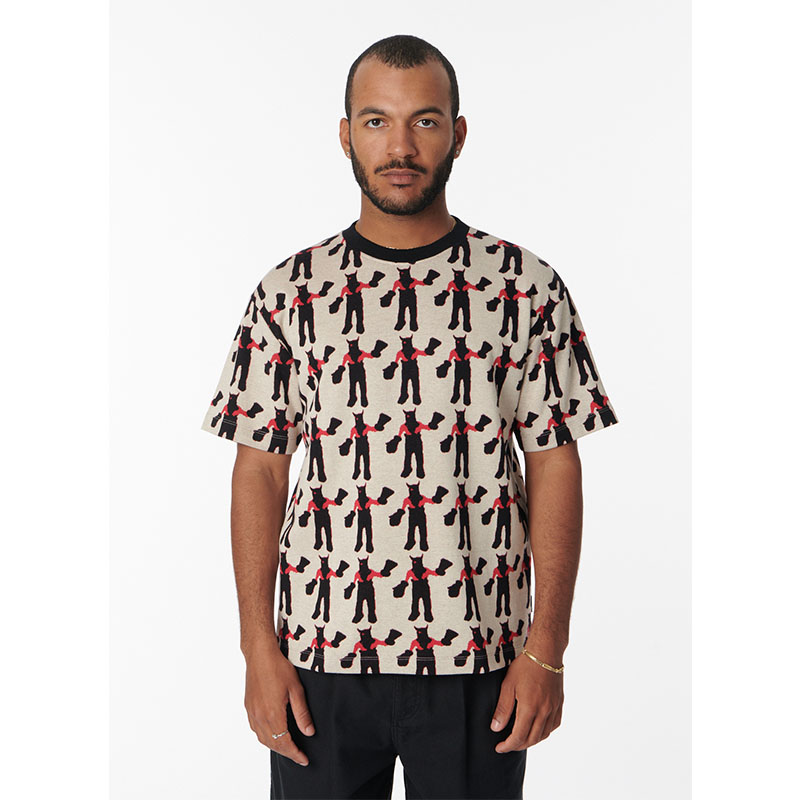 RASSVET(ラスベート)/ DEVIL JACQUARD T-SHIRT -OFF WHITE-