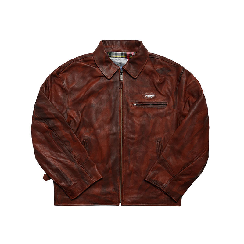 RASSVET(ラスベート)/ VINTAGE LEATHER JACKET -BROWN-