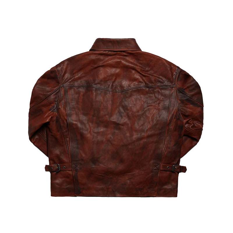 RASSVET(ラスベート)/ VINTAGE LEATHER JACKET -BROWN-