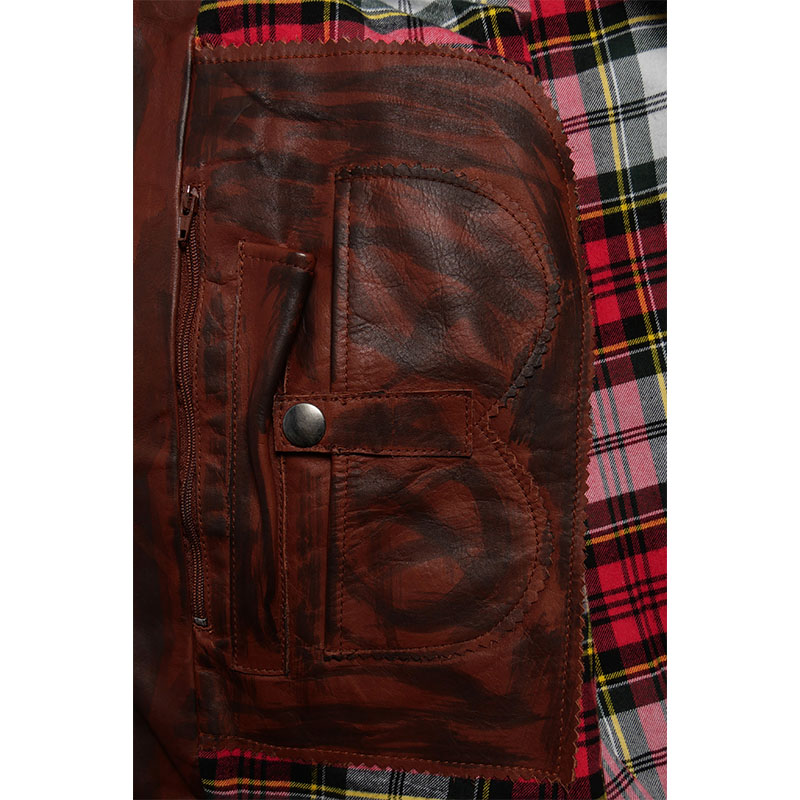 RASSVET(ラスベート)/ VINTAGE LEATHER JACKET -BROWN-