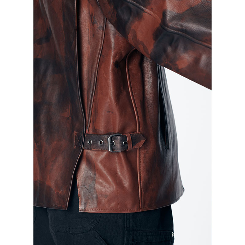 RASSVET(ラスベート)/ VINTAGE LEATHER JACKET -BROWN-