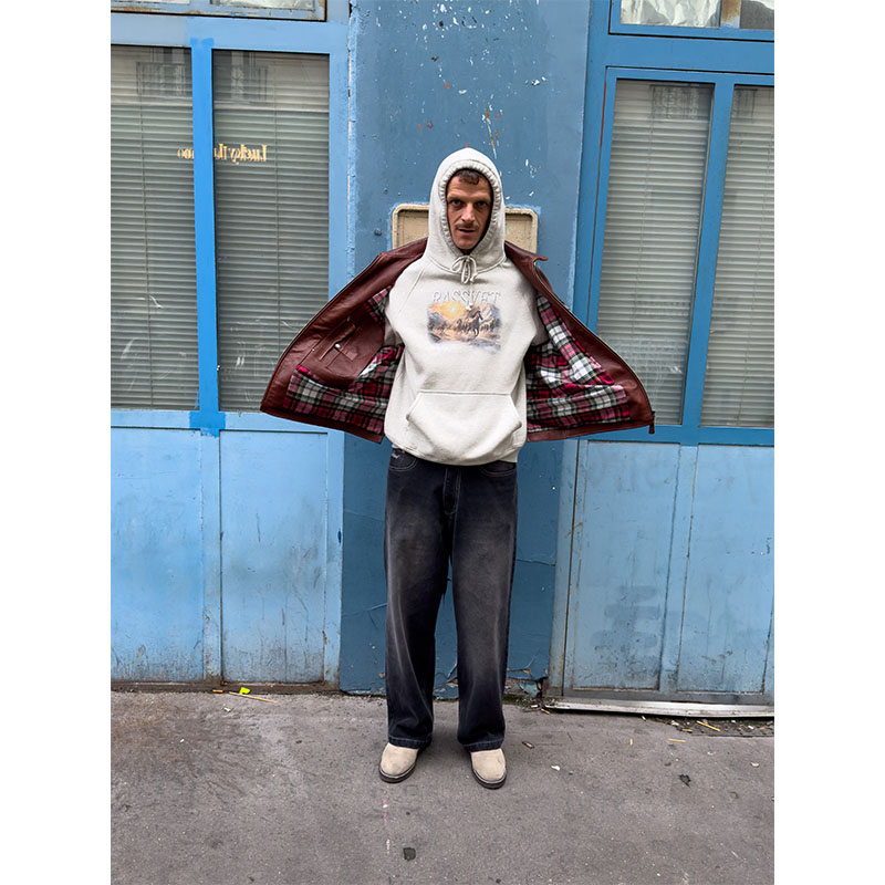 RASSVET(ラスベート)/ VINTAGE LEATHER JACKET -BROWN-