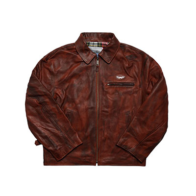 RASSVET(ラスベート)/ VINTAGE LEATHER JACKET -BROWN-