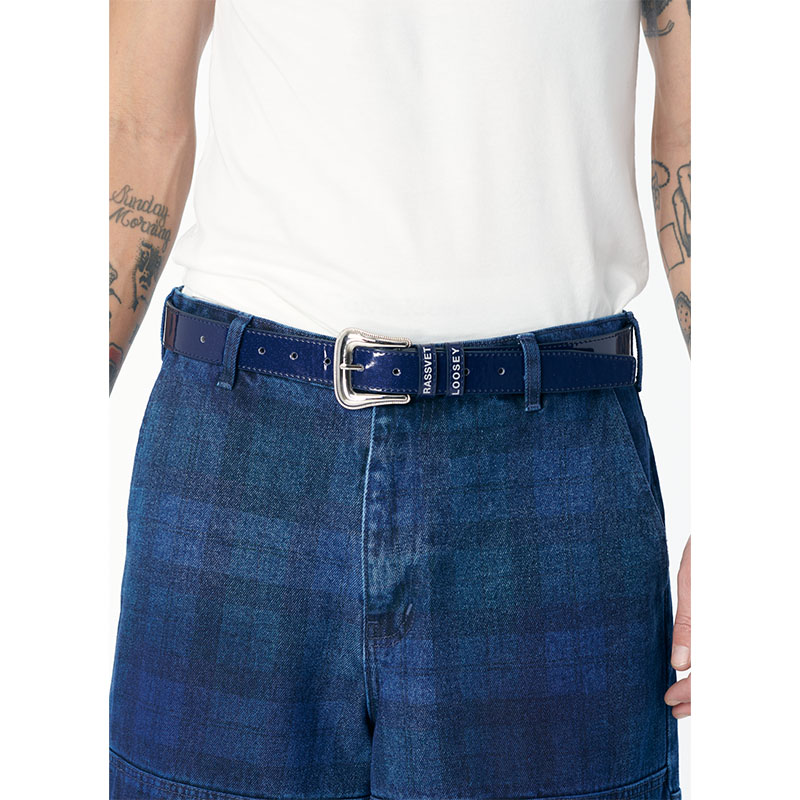 RASSVET(ラスベート)/ BELT LEATHER -NAVY-