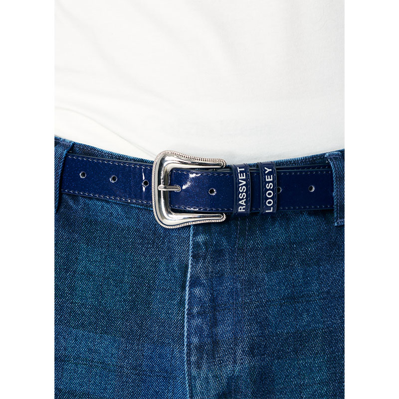 RASSVET(ラスベート)/ BELT LEATHER -NAVY-