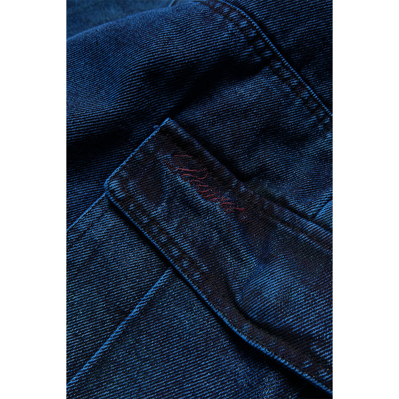 RASSVET(ラスベート)/ ALLOVER PRINTED DENIM CARGO 3/4 PANTS -MULTI-