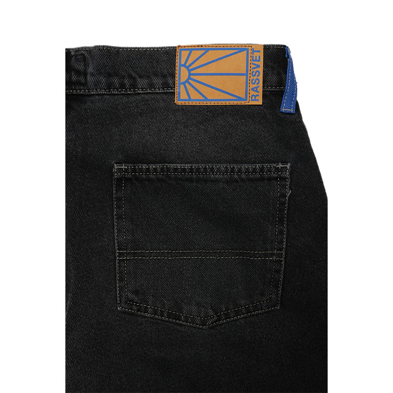RASSVET(ラスベート)/ SPOT WASH BAGGY DENIM PANTS -BLACK-
