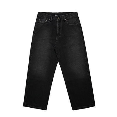 RASSVET(ラスベート)/ SPOT WASH BAGGY DENIM PANTS -BLACK-