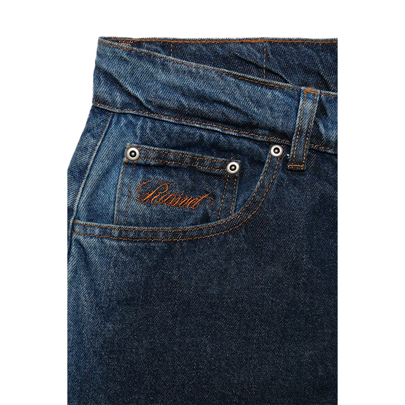 RASSVET(ラスベート)/ SHADOW WASH BAGGY DENIM PANTS -BLUE-
