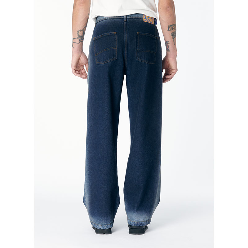 RASSVET(ラスベート)/ SHADOW WASH BAGGY DENIM PANTS -BLUE-
