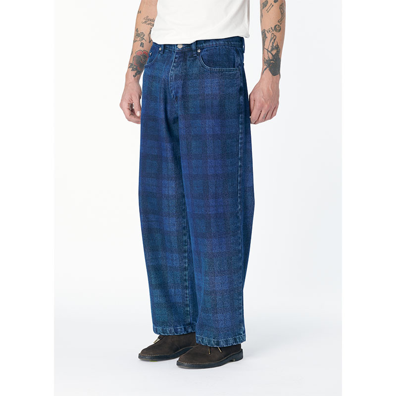 RASSVET(ラスベート)/ ALLOVER PRINT BAGGY DENIM PANTS -MULTI-