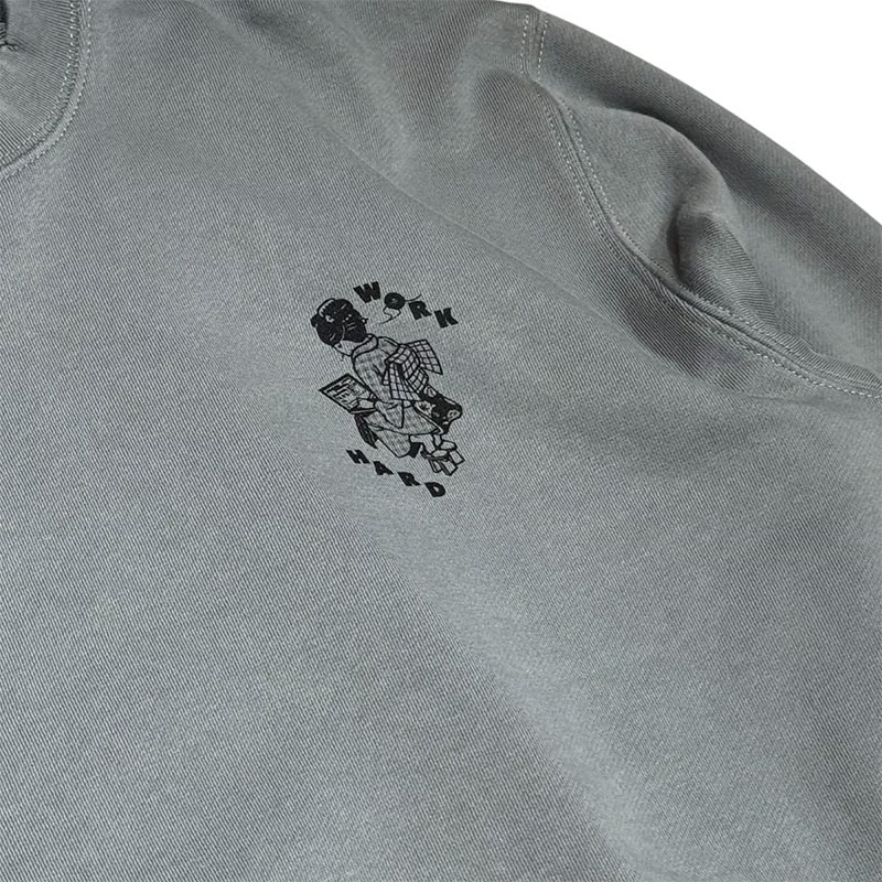 坩堝-RUTSUBO-(ルツボ)/ WORKHARD/必殺仕事人 CREW SWEAT (RUTSUBO×YU SUDA ) -3.COLOR-