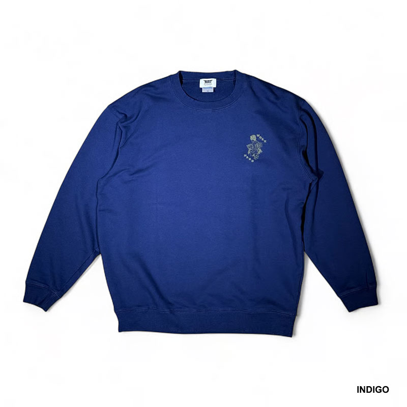 坩堝-RUTSUBO-(ルツボ)/ WORKHARD/必殺仕事人 CREW SWEAT (RUTSUBO×YU SUDA ) -3.COLOR-