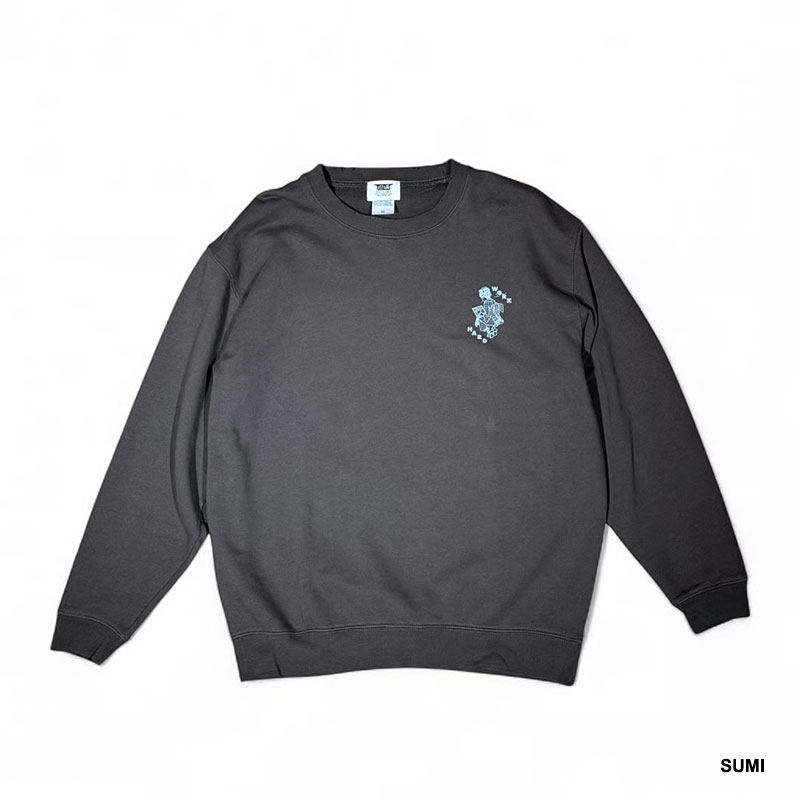 坩堝-RUTSUBO-(ルツボ)/ WORKHARD/必殺仕事人 CREW SWEAT (RUTSUBO×YU SUDA ) -3.COLOR-