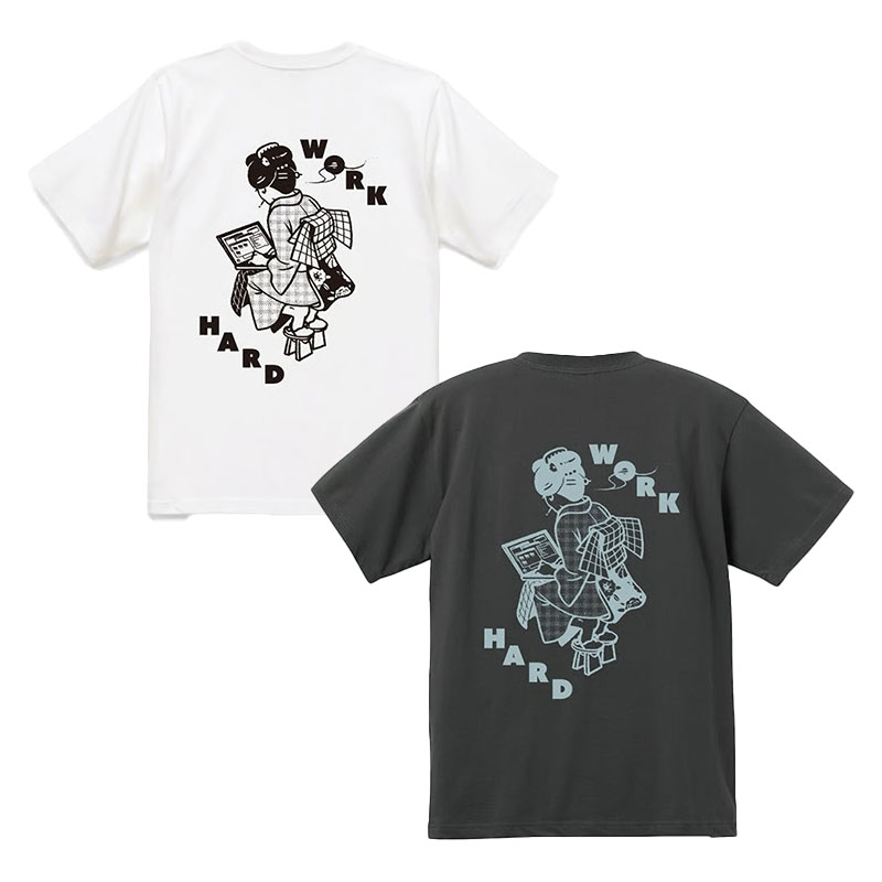 坩堝-RUTSUBO-(ルツボ)/ WORKHARD/必殺仕事人 S/S T-SHIRTS (RUTSUBO×YU SUDA) -2.COLOR-