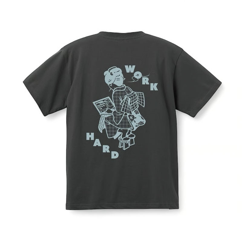 坩堝-RUTSUBO-(ルツボ)/ WORKHARD/必殺仕事人 S/S T-SHIRTS (RUTSUBO×YU SUDA) -2.COLOR-