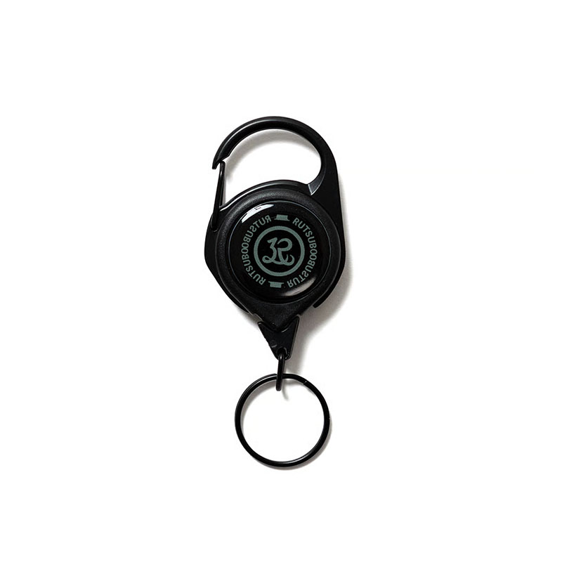 坩堝-RUTSUBO-(ルツボ)/ Premium Retractable Carabiner -BLACK-
