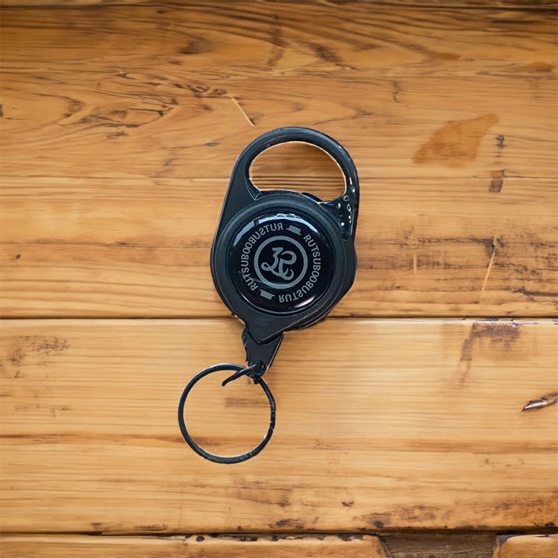 坩堝-RUTSUBO-(ルツボ)/ Premium Retractable Carabiner -BLACK-