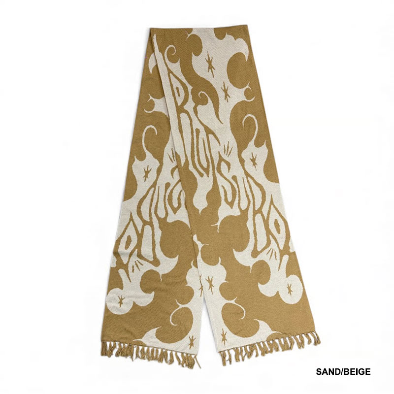 坩堝-RUTSUBO-(ルツボ)/ Yu-Un JACQUARD SCARF (RUTSUBO× LOW MOROMI) -3.COLOR-