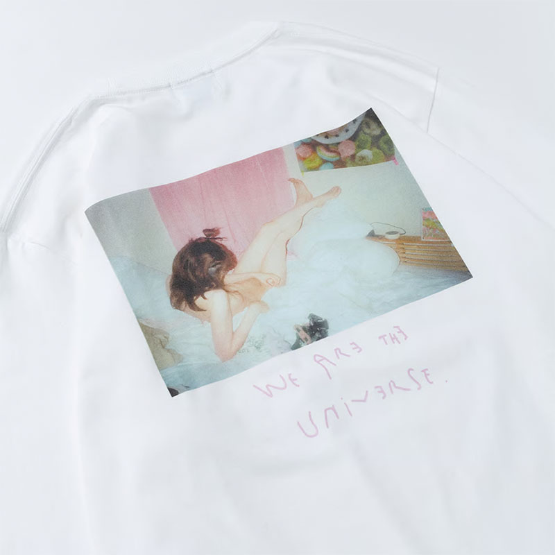 坩堝-RUTSUBO-(ルツボ)/ We are the universe Ls t-shirts (RUTSUBO×Yuri Hanamori × MOMO ) -2.COLOR-