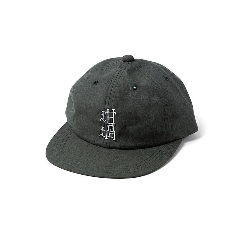 坩堝-RUTSUBO-(ルツボ)/ 坩堝 LINEN 6PANEL CAP -3.COLOR-(ARMY)