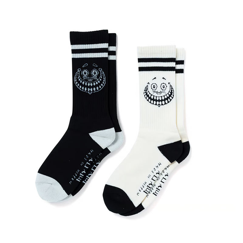 坩堝-RUTSUBO-(ルツボ)/ Monster Face Socks (RUTSUBO×yoshi47 ) -2.COLOR-