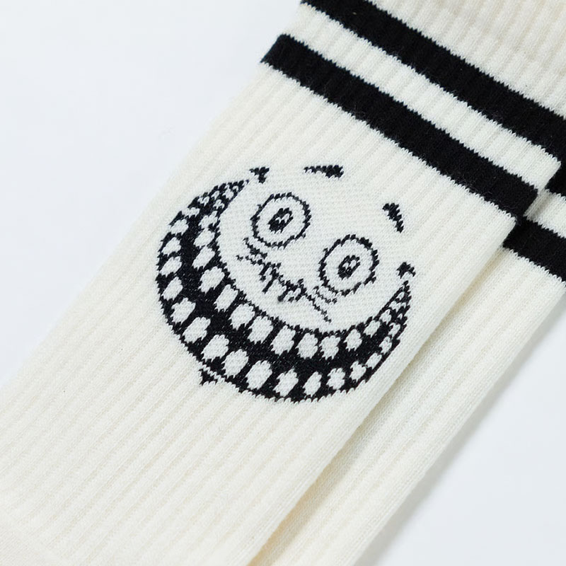 坩堝-RUTSUBO-(ルツボ)/ Monster Face Socks (RUTSUBO×yoshi47 ) -2.COLOR-