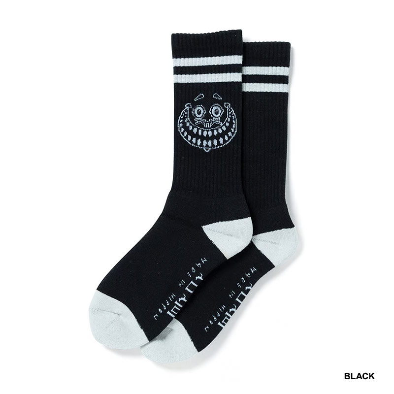 坩堝-RUTSUBO-(ルツボ)/ Monster Face Socks (RUTSUBO×yoshi47 ) -2.COLOR-