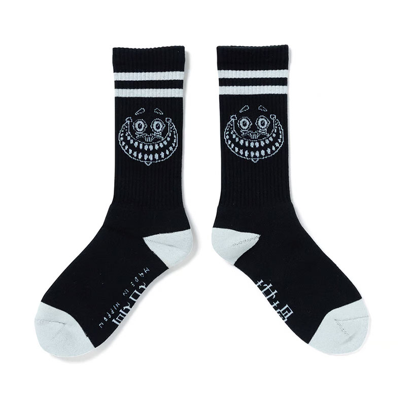 坩堝-RUTSUBO-(ルツボ)/ Monster Face Socks (RUTSUBO×yoshi47 ) -2.COLOR-