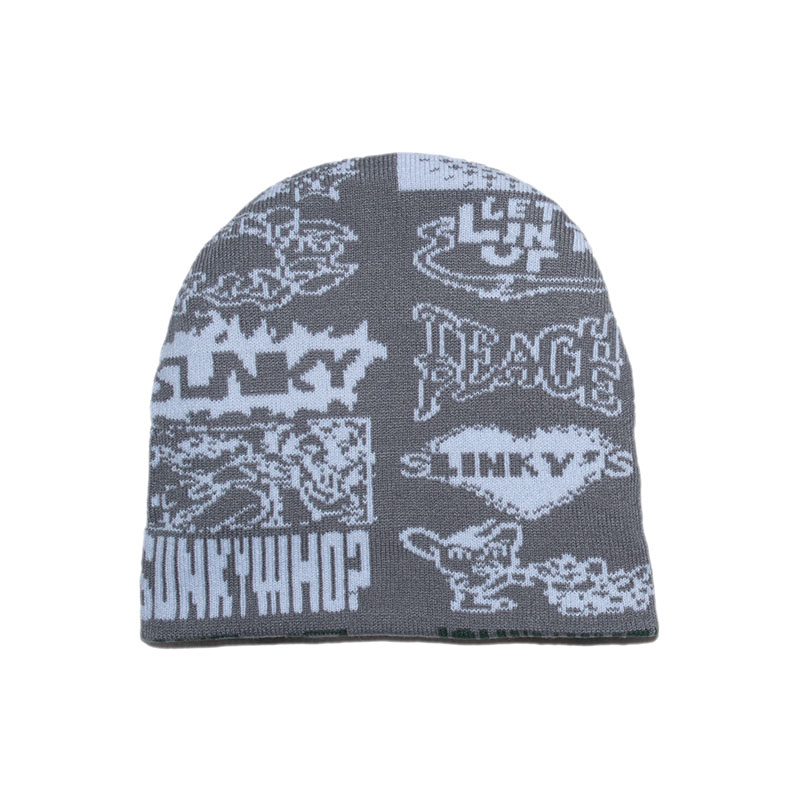 SLINKY(スリンキー)/ ALLOVER BEANIE -GREY-