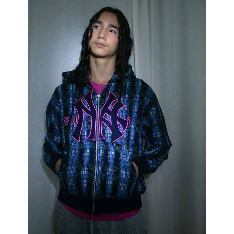 SLINKY(スリンキー)/ YANKEES BOOTLEG PLAID ZIP HOODIE -MULTI-