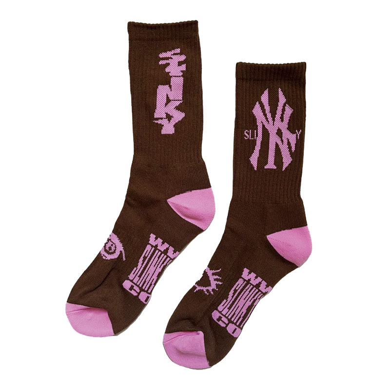 SLINKY(スリンキー)/ MORE IS MORE SOCKS -BROWN-