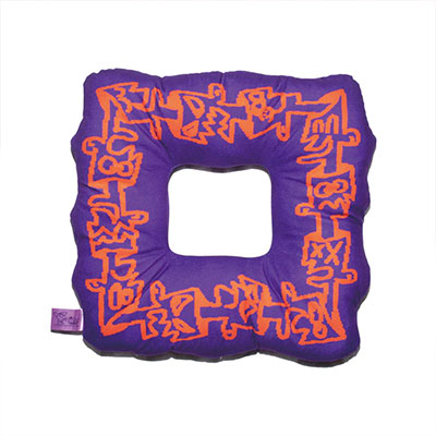SLINKY(スリンキー)/ LOGO PLUSH CUSHION -PURPLE-