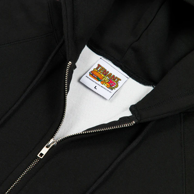 TENANT(テナント)/ Avenue Zip Hoodie -BLACK-