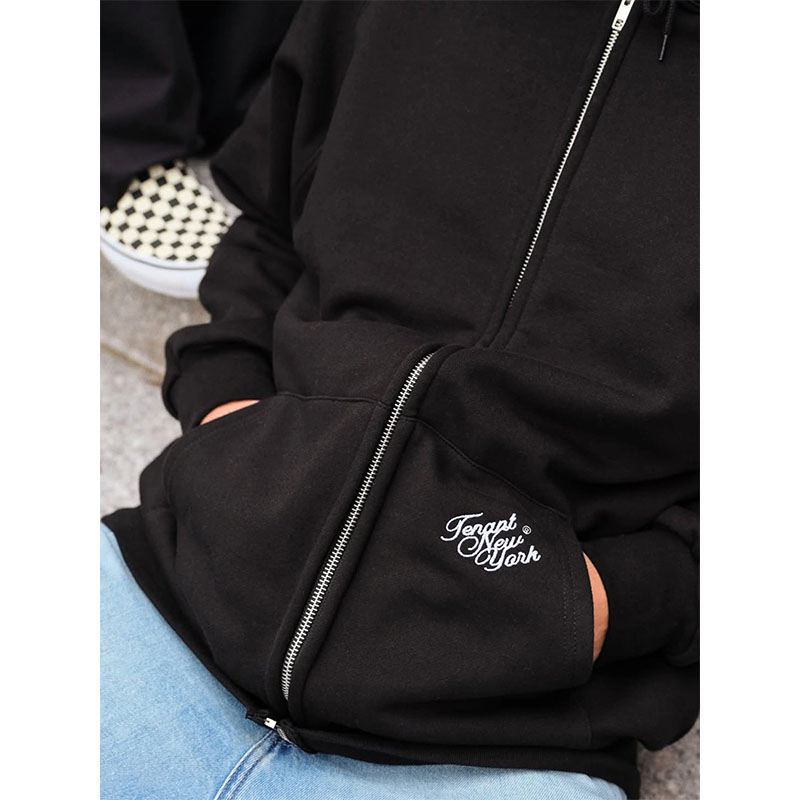 TENANT(テナント)/ Avenue Zip Hoodie -BLACK-