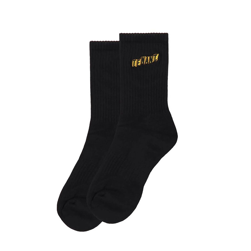 TENANT(テナント)/ Address Logo Sock -2.color-(BLACK)