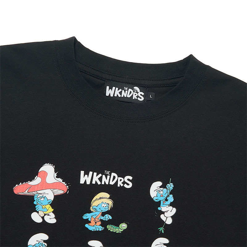 WKNDRS(ウィーケンダーズ)/ CARTOON T-SHIRT -BLACK-