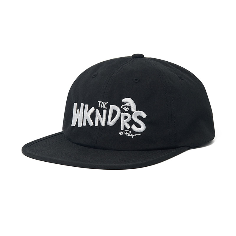 WKNDRS(ウィーケンダーズ)/ 6P LOGO CAP -BLACK-