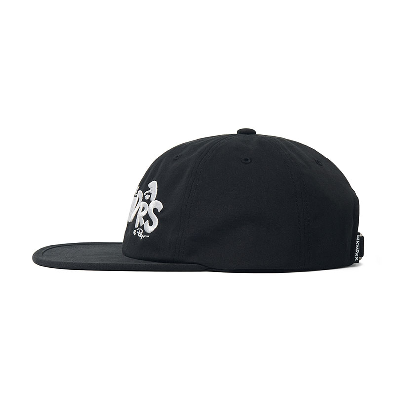 WKNDRS(ウィーケンダーズ)/ 6P LOGO CAP -BLACK-